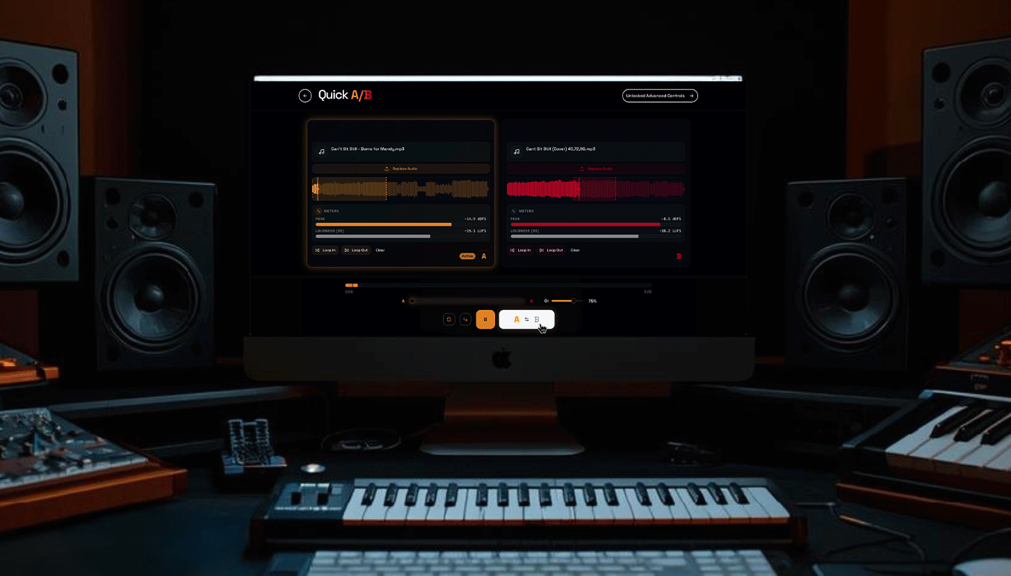 QuickAB interface in action